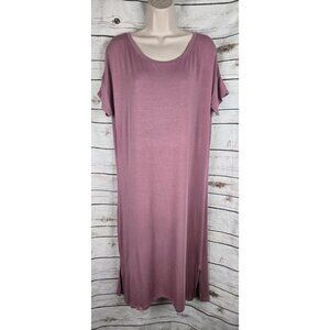 Recliner Dreamtech Pink Long Knit Nightgown XS Short Sleeve